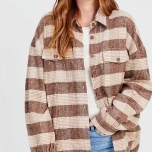 Altar’d State Brown Plaid Flannel
